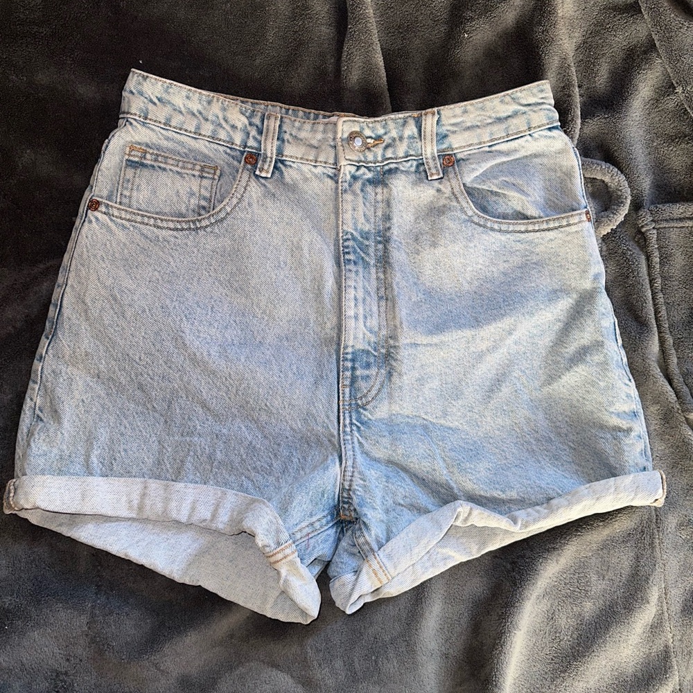 Zara high waisted denim shorts